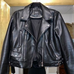 Zara leather jacket
